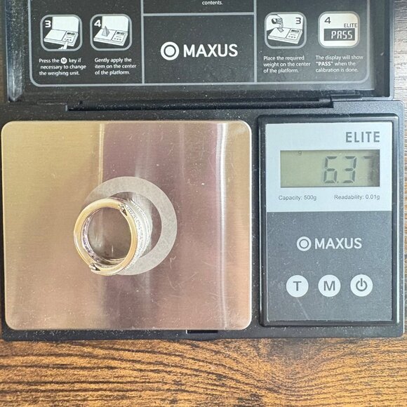 Sterling Silver Princess Cut Pink CZ Band Hinged Reversible CZ Guard Bands 5.75 - Picture 11 of 13